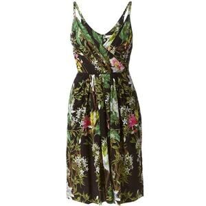 Isabel Marant Etoile Welby Floral Print Dress Sz XS Black Pink Green‎ Pleated